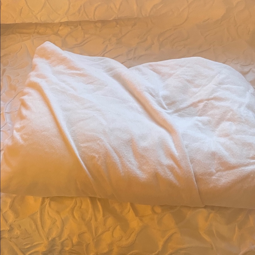 100% Cotton Soft Cream Fitted Sheet and  Pillowcase